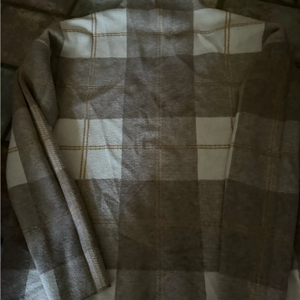Rachel Zoe plaid sweater medium - Picture 2 of 4
